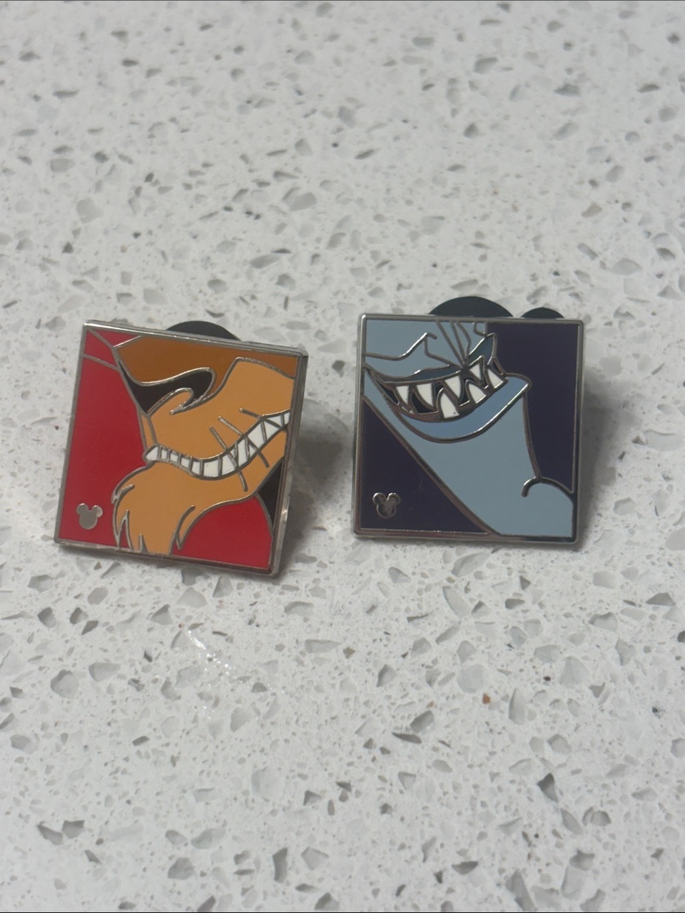 Disney smiling villains pin set of 2